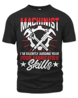Machinist Judging Machine Operator Machining Unisex Premium T-Shirt black s