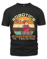 Funny Robotics Engineer in training Robot Lover Builder Unisex Premium T-Shirt black s
