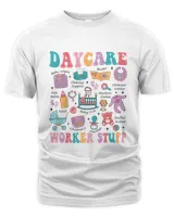Daycare Teacher Sweatshirt, Gift For Babysitter,  Gift For Preschool Teacher, Teacher Shirt, Gift Daycare Provider, Cute Sweatshirt Unisex Premium T-Shirt white s