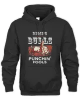 Riding Bulls Punching Fools v3 Unisex Hoodie black s