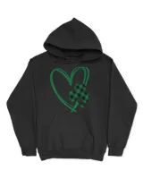 St Patricks Day Shamrock Irish Heart Buffalo Plaid
