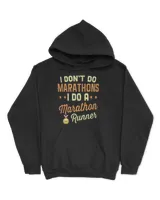 I don't do marathons Unisex Hoodie black s