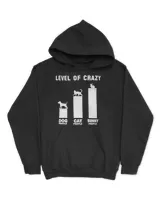 Level of crazy Unisex Hoodie black s