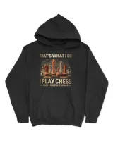 I play chess and know things Unisex Hoodie black s