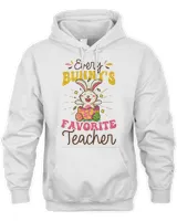 Teacher Easter T-Shirt - Teacher Easter Shirt, Every Bunnys Favorite Teacher T-Shirt Unisex Hoodie white s