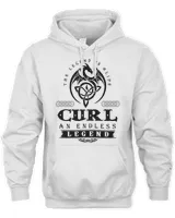 CURL Unisex Hoodie white s