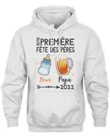 Notre première fête des pères Unisex Hoodie white s