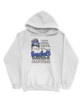 Baseball Mom Son's Fan Unisex Hoodie white s
