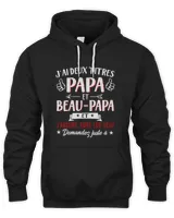 J'AI DEUX TITRES PAPA ET BEAU PAPA Unisex Hoodie black s
