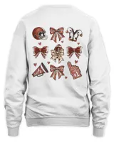 Football Coquette Shirt, Touchdown Season Shirt, Football Season Shirt, Football Game Shirts, Fall Vibes Tee, Football Player Gift Unisex Sweatshirt white s