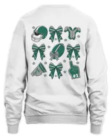 Football Coquette, Coquette Shirt, Football Team Shirt, Game Day, Touchdown Season, Sports Shirt, Sport Gift, Sport Lover, Football Lover Unisex Sweatshirt white s