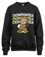Chimpantea Tea Drinker Chimp Monkey Lover Ape Chimpanzee