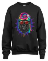 Tie Dye Hippie Gorilla Hippiness Peace Love Gorilla 673