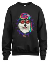Hippie Alaskan Malamute Dog Tie Dye Peace Sign Psychedelic