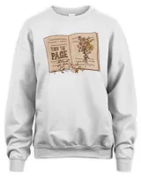 Turn The Page T-Shirt Unisex Sweatshirt white s