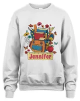Custom Teacher Shirt, Teacher Team Shirts, Personalized School, Teacher Gift, Customized Name Teacher Shirt, Teacher Wildflower Shirt Unisex Sweatshirt white s
