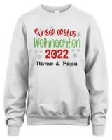 Unser erstes Weihnachten Unisex Sweatshirt white s