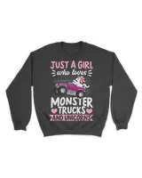 Just A Girl Who Loves Monster Trucks And Unicorns