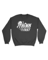 think fast Unisex Sweatshirt black s