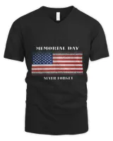 MEMORIAL DAY STICKER4 T-Shirt Men's V-Neck T-Shirt black s