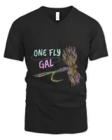 Fly Girl Womens Retro Fly Fishing Shirts Gifts by Black Fly
