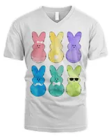 Peeps Men's V-Neck T-Shirt white s