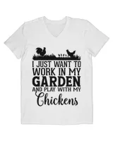 Crazy Chicken Lady Shirt Funny Farmer Country Gardener