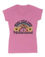 Mind Your Own Shirt. Gift For Her Women's V-Neck T-Shirt azalea s