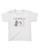 I got buns, hun Kids Standard T-Shirt white xs