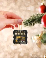 KOHL Metal Ornament - Prague black double-sided single