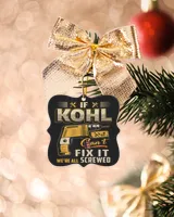 KOHL Metal Ornament - Prague black double-sided single