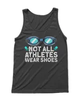 Not all athletes wear shoes design Men's Tank Top black s