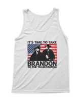 It’s Time To Take Brandon To The Train Station Shirt Yellowstone Men's Tank Top white s