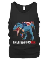 Dinosaur 4th of July Kids Boys Men Amerisaurus T Rex Funny