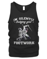 I'm silently judging your footwork Men's Tank Top black s