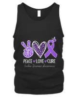 Crohns Disease Awareness Peace Love Cure Leopard