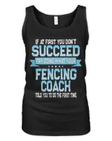 Fencing Coach Women's Tank Top black s