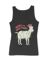 Funny Christmas Goat Merry and Baaright Xmas Humor