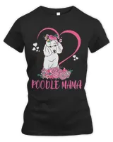 Poodle Mama Floral Heart