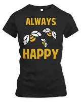 Bee Beekeeper Always Bee Happy Beekeeper Beekeeping Apiary Bees 228 Hive Beekeeping Women's Premium Slim Fit Tee black s