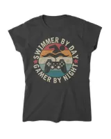 Swimmer by day Women's Standard T-Shirt black s