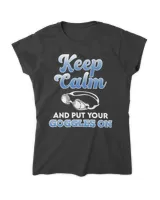 keep calm and put your goggles on Women's Standard T-Shirt black s