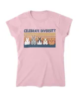 Celebrate Diversity Bunny Lovers Women's Standard T-Shirt light-pink s