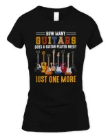 How Many Guitars Does A Guitar Player Need? Just One More Women's Standard T-Shirt black s