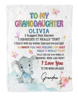 To my granddaughter Cozy Plush Fleece Blanket white 30x40in