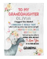 To my granddaughter Cozy Plush Fleece Blanket white 30x40in