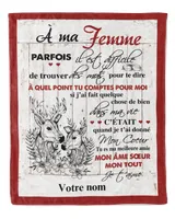À ma Femme Cozy Plush Fleece Blanket white 30x40in