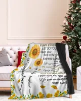 To my daughter, you are my sunshine Cozy Plush Fleece Blanket black 30x40in