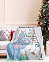 Hola Mami Papi  me ha dicho que eres la mejor y que vas a ser una mamá increíble. Cozy Plush Fleece Blanket white 30x40in