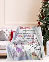 Hola mami Papi me ha dicho que eres la mejor y que vas a ser una mamá increíble. Cozy Plush Fleece Blanket white 30x40in